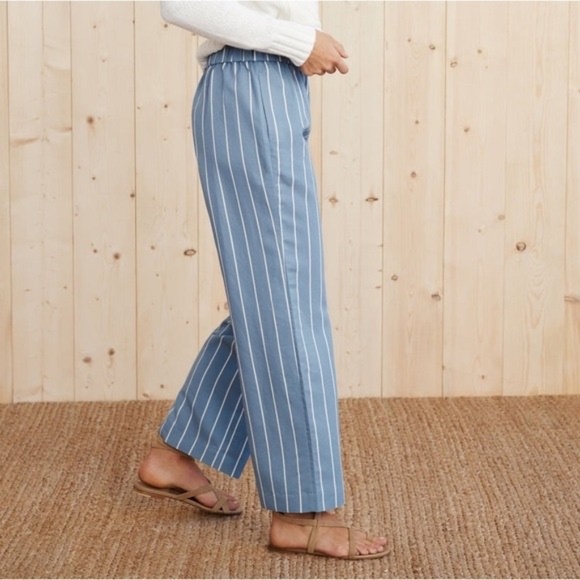 Jenni Kayne Bianca Pant Vintage Blue Stripe Size S - Picture 2 of 11
